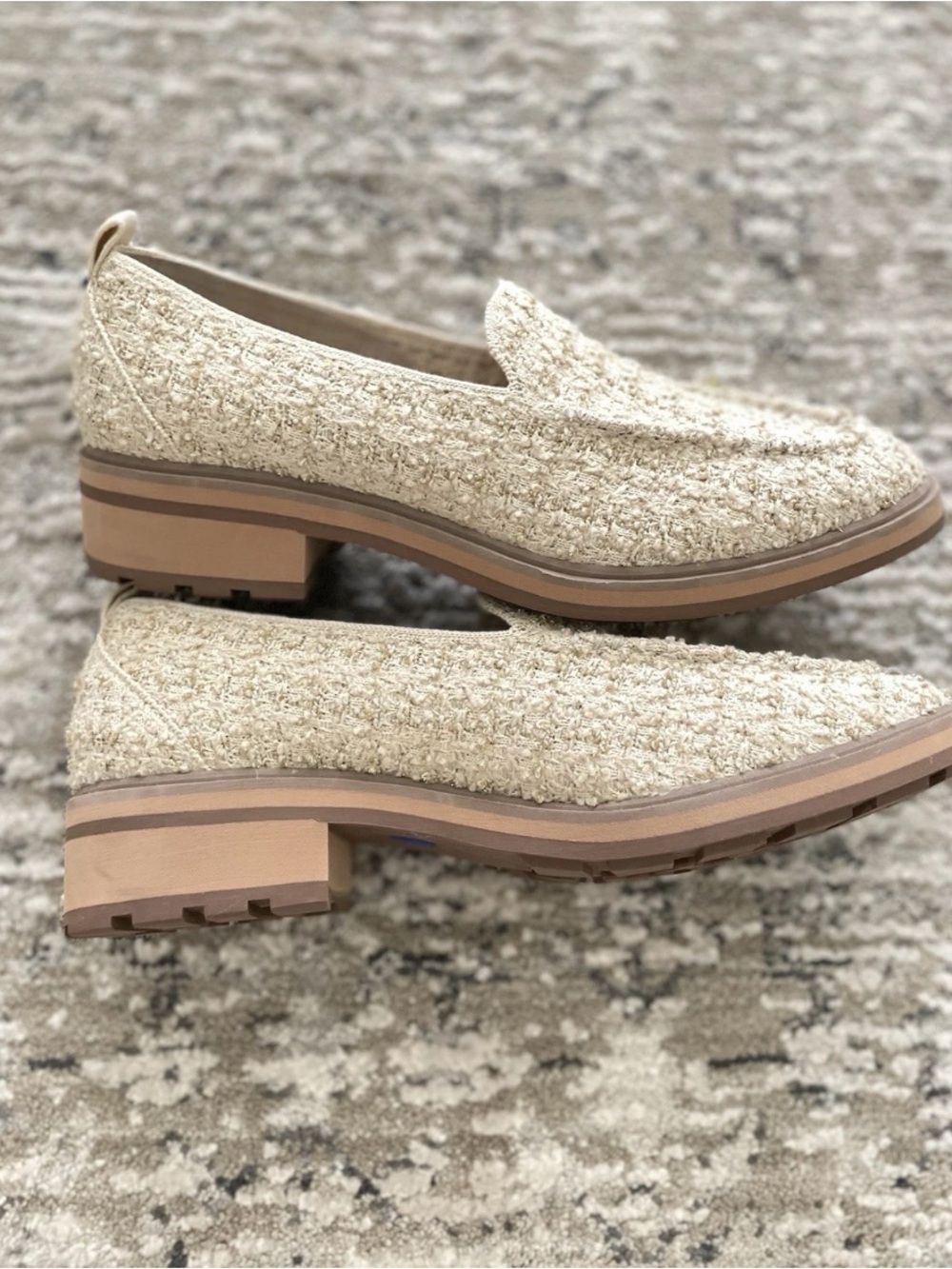 Rothy’s‎ The Lug Loafer Boucle Cream Beige Size 9.5 Preppy - Picture 6 of 8